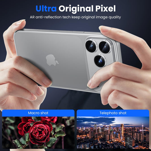 iPhone 17 Pro Max Camera Protector - Strong Titanium (2-Pack) | ZeroDamage