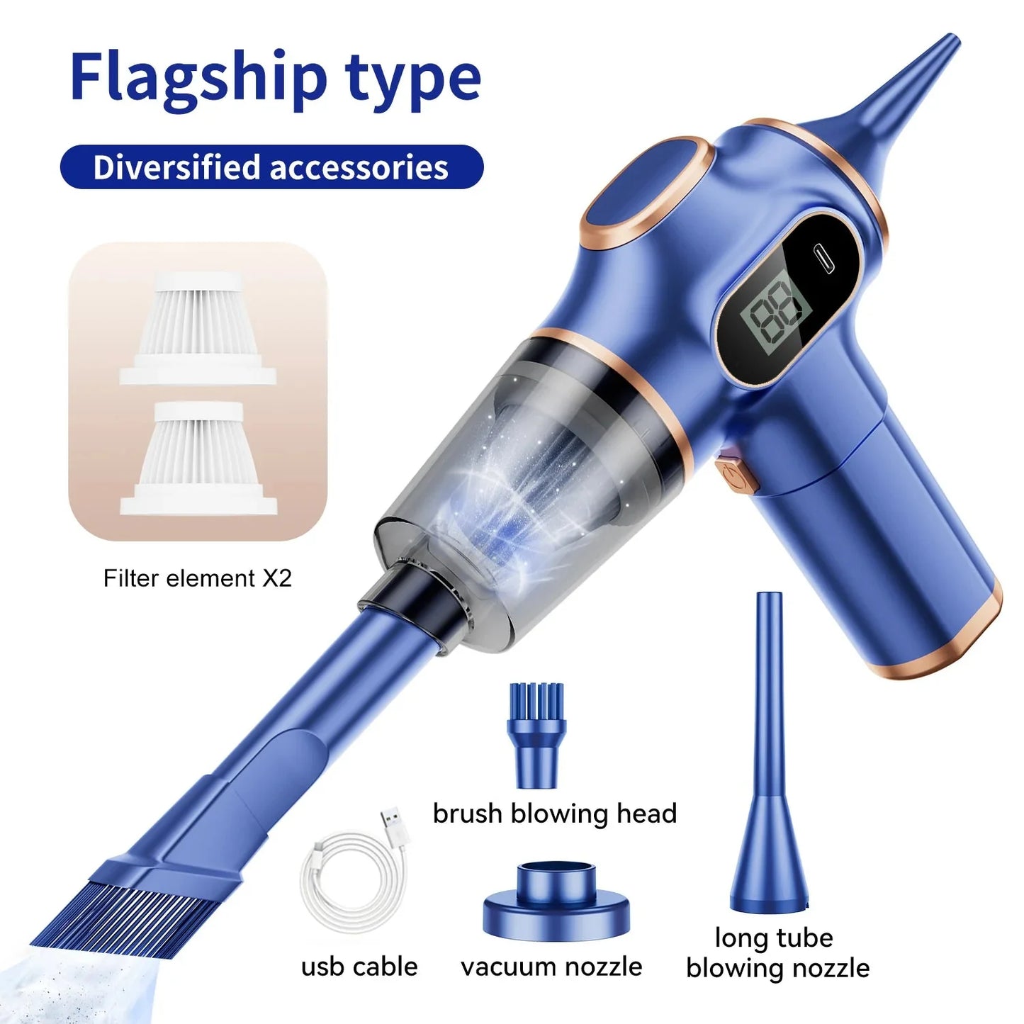 Mini Wireless Car Vacuum Cleaner High-Power Household Cleaning Machine