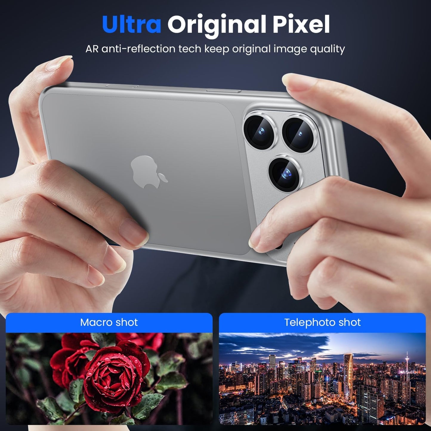 iPhone 17 Pro Max Camera Protector - Strong Titanium (2-Pack) | ZeroDamage