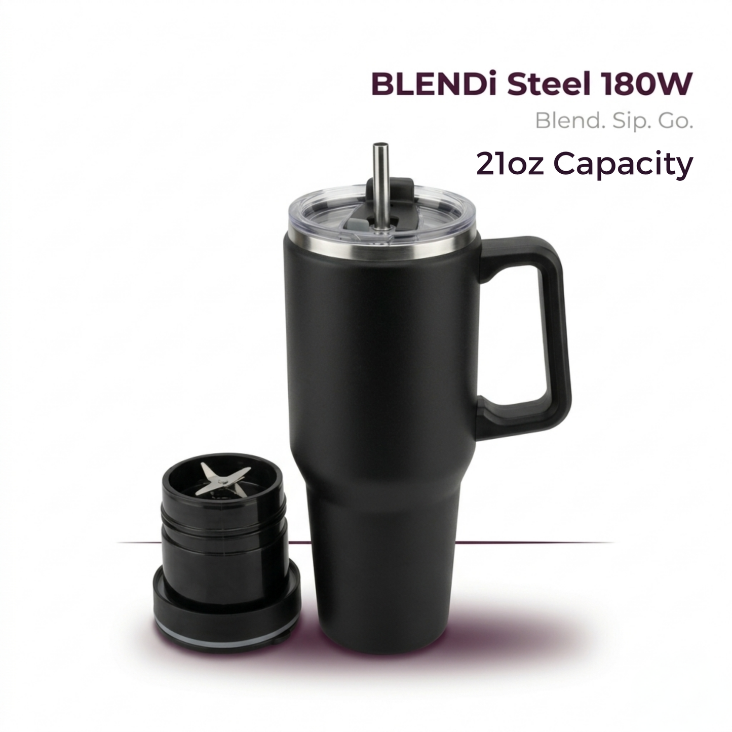 Steel (21oz) 180W Insulated Portable Blender (NEW)