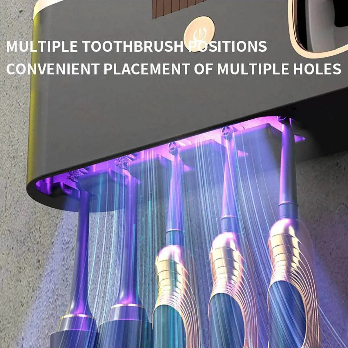 UV Toothbrush Sanitizer & Holder – Rechargeable Clean