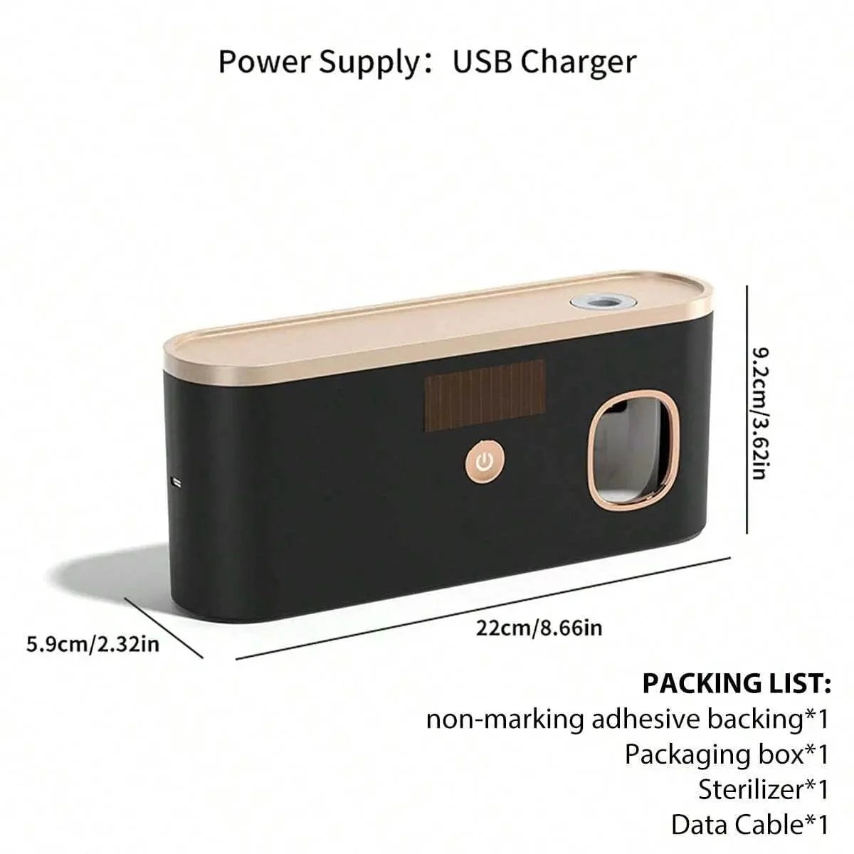 UV Toothbrush Sanitizer & Holder – Rechargeable Clean