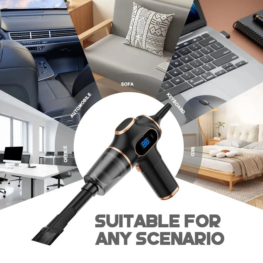 Mini Wireless Car Vacuum Cleaner High-Power Household Cleaning Machine