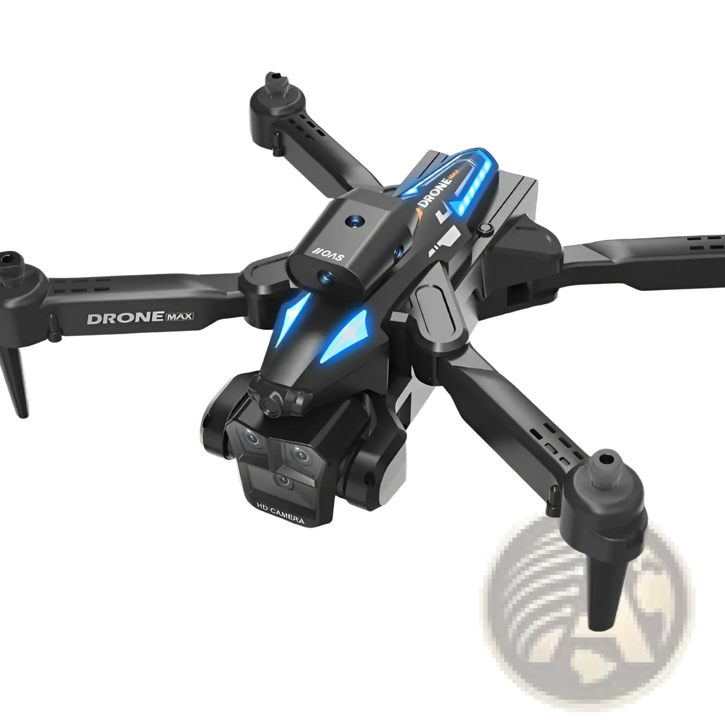 Drone Max Triple Camera Foldable Quadcopter with Led